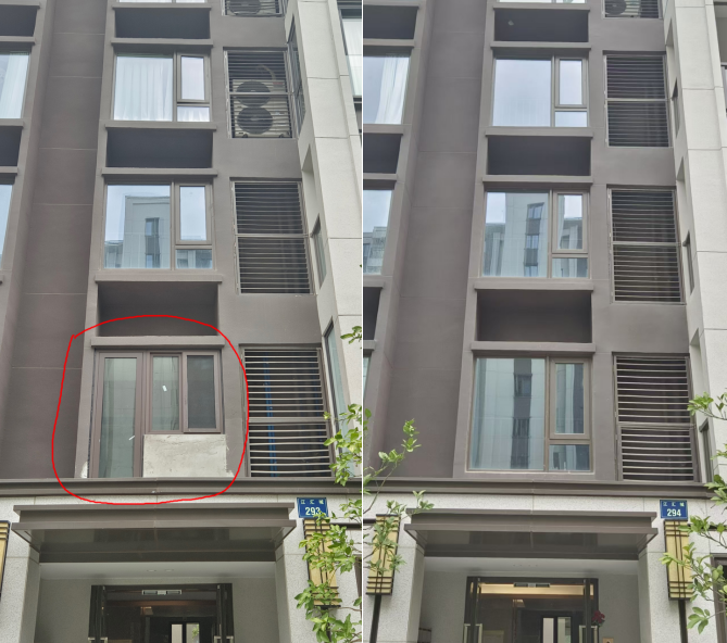 海曙江汇城业主砸飘窗开门5个月 何时复原？